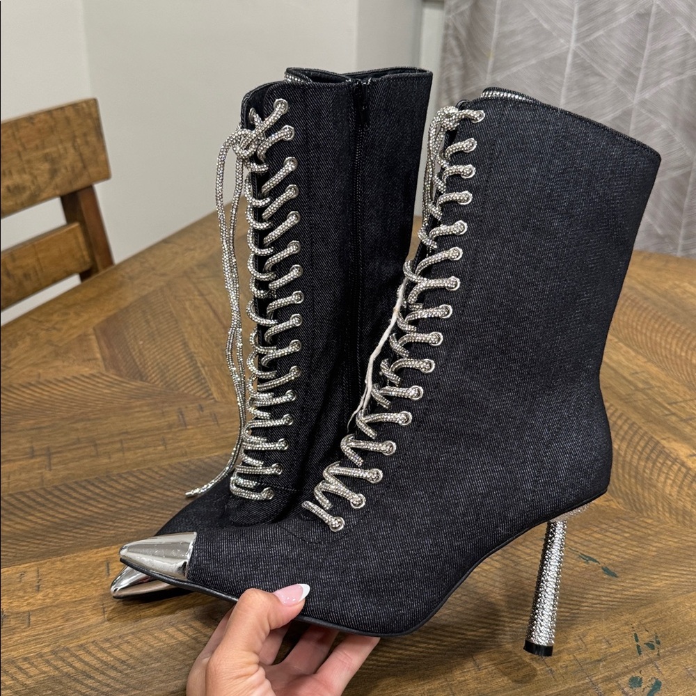 Women sexy Heeled Boots 7.5